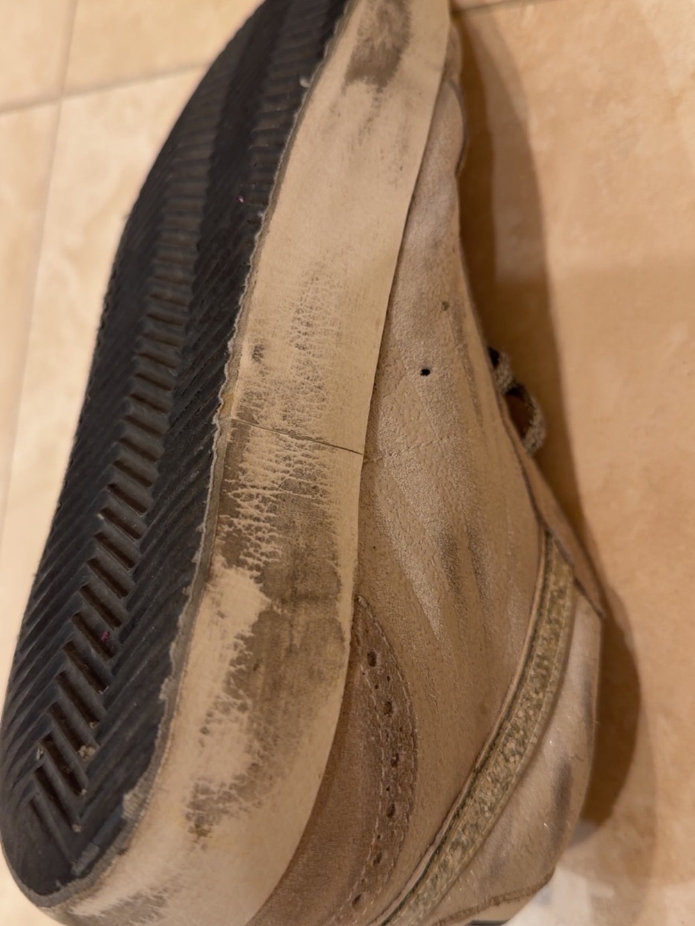 Golden Goose Mid Star Glitter Suede Sneakers Silver Metallic Made Italy - Picture 9 of 14